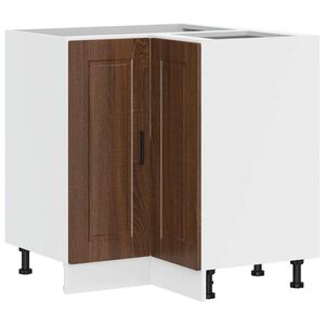 vidaXL Base ad Angolo Cucina Porto Rovere Marrone in Legno Multistrato