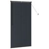 vidaXL Tendaggi a veneziana con tende Nero 175 x 90 cm Alluminio