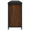 vidaXL Panca Portascarpe Cassetto Ribaltabile Rovere Marrone 102x32x56