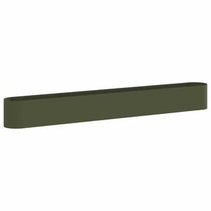 vidaXL Letto rialzato da giardino Verde Oliva 360 x 40 x 40 cm