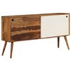 vidaXL Credenza in Legno Massello di Acacia 118x30x66 cm