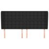 vidaXL Testiera ad Orecchio Nera 183x23x118/128 cm in Similpelle