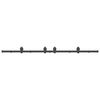vidaXL Kit di Binari per Porte Scorrevoli 200 cm Acciaio Nero