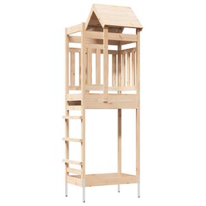 vidaXL Torre da Gioco Marrone Legno Massello di Pino