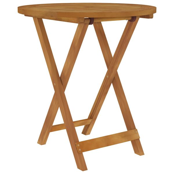 vidaXL Set da Pranzo da Giardino 3 pz Pieghevole in Massello di Acacia