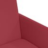 vidaXL Sedie da Pranzo con Ruote 2 pcs Rosso vino 57 x 66 x 94 cm