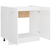 vidaXL Mobile Sottolavello &ldquo;Lyon&rdquo; Bianco Lucido 80x46x81,5