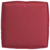 vidaXL Cuscino Rosso Vino 50 x 50 x 12 cm Tessuto Oxford