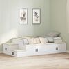 vidaXL Struttura letto con contenitore Bianco 244 x 127 x 53.5 cm