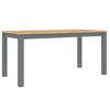 vidaXL Tavolo da Pranzo PANAMA Grigio 160x80x75 cm Legno Massello Pino