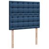 vidaXL Giroletto a Molle con Materasso Blu 120x190 cm in Tessuto