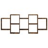 vidaXL Mensola a Muro Rovere Fumo 159x18x65 cm in Truciolato