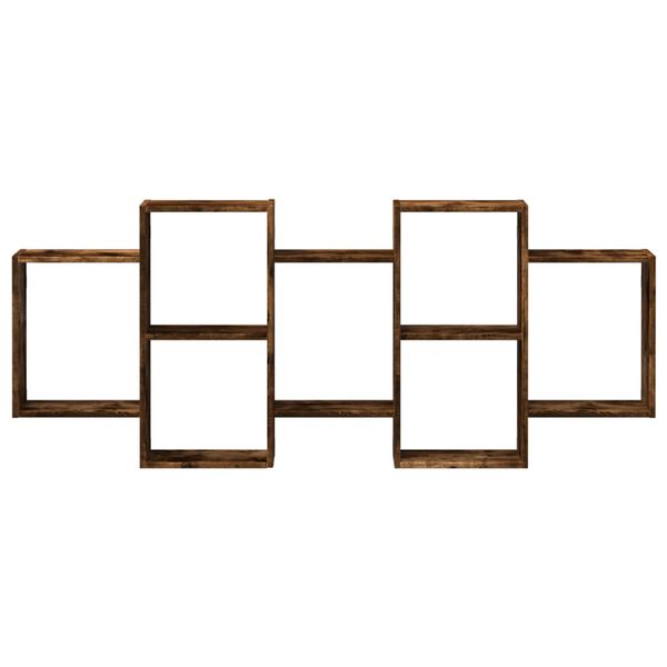 vidaXL Mensola a Muro Rovere Fumo 159x18x65 cm in Truciolato