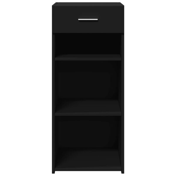 vidaXL Credenza Nera 40x42,5x93 in Legno Multistrato