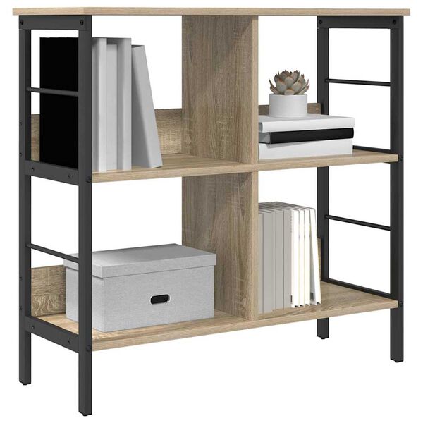 vidaXL Libreria Rovere Sonoma 82 x 32 x 79 cm Legno multistrato