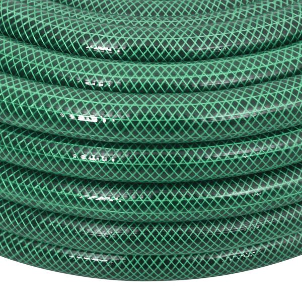 vidaXL Set Tubo da Giardino con Raccordi Verde 0,75" 100 m in PVC