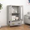 vidaXL Credenza Grigio Cemento 70x31x115 cm in Legno Multistrato