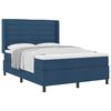 vidaXL Letto a molle con materasso Blu 140 x 190 cm Tessuto