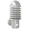 vidaXL Applique per Esterno con Sensore Argento in Acciaio Inox