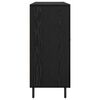 vidaXL Credenza Rovere Nero 90 x 34 x 80 cm Legno multistrato