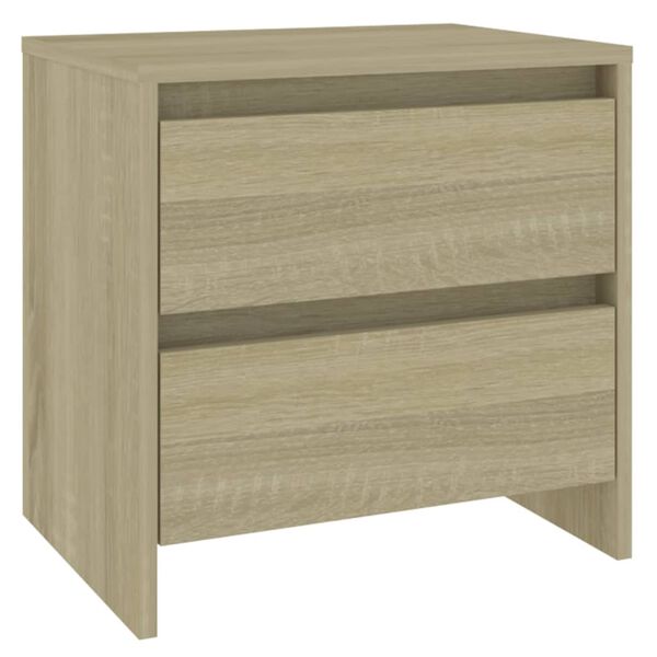 vidaXL Comodini 2 pz Rovere Sonoma 45x34,5x44,5 cm in Truciolato