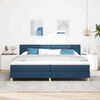 vidaXL Letto a molle con materasso Blu 200 x 200 cm Tessuto