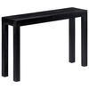 vidaXL Tavolo Consolle Nero 118x30x76 cm in Legno Massello di Mango