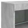 vidaXL Credenza con Luci LED Grigio Cemento 283x37x67 cm