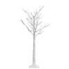 vidaXL Albero Natale 128 LED 1,2 m Salice Bianco Caldo Interno Esterno