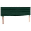 vidaXL Giroletto a Molle con Materasso Verde Scuro 160x210 cm Velluto