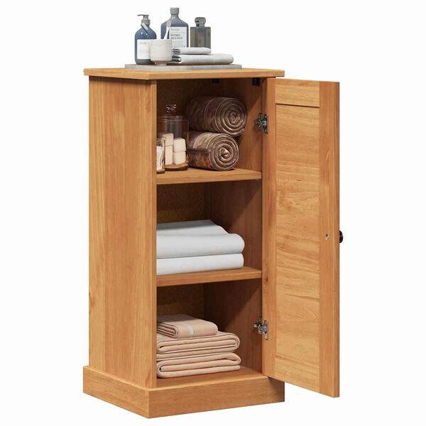vidaXL Mobile da Bagno VIGO Marrone e Marrone Miele 37,5 x 34 x 80 cm