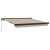 vidaXL Tenda Retrattile Beige 350 x 250 cm Tessuto e Metallo