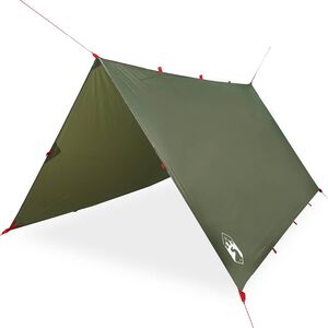 vidaXL Telone da Campeggio Verde Oliva 306x306 cm Impermeabile