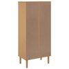 vidaXL Credenza SENJA Aspetto Rattan Marrone 60x35x130 cm Legno Pino