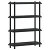 vidaXL Unit&agrave; di scaffalatura 4 livelli 100 x 40 x 136,5 cm PP