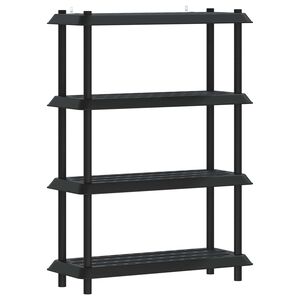 vidaXL Unit&agrave; di scaffalatura 4 livelli 100 x 40 x 136,5 cm PP