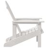 vidaXL Sedia Adirondack Bianco 74 x 82 x 92cm HDPE