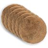 vidaXL Federa 6 pz HEERLEN Tortora Diam. 30 cm Fleece PV