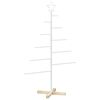 vidaXL Albero di Natale in metallo KUOPIO 125 cm Acciaio Bianco