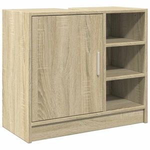vidaXL Mobile Lavabo Rovere Sonoma 63x29x55 cm Legno Multistrato