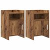 vidaXL Comodini 2 pcs Legno antico 40 x 36 x 60 cm