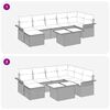 vidaXL Set Divano da Giardino con cuscino 8 pcs Beige Poly Rattan