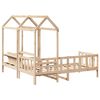 vidaXL Set Dormeuse e Panca con Tetto 90x190cm Legno Massello di Pino