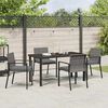 vidaXL Set da Pranzo per Giardino 5 pcs Grigio