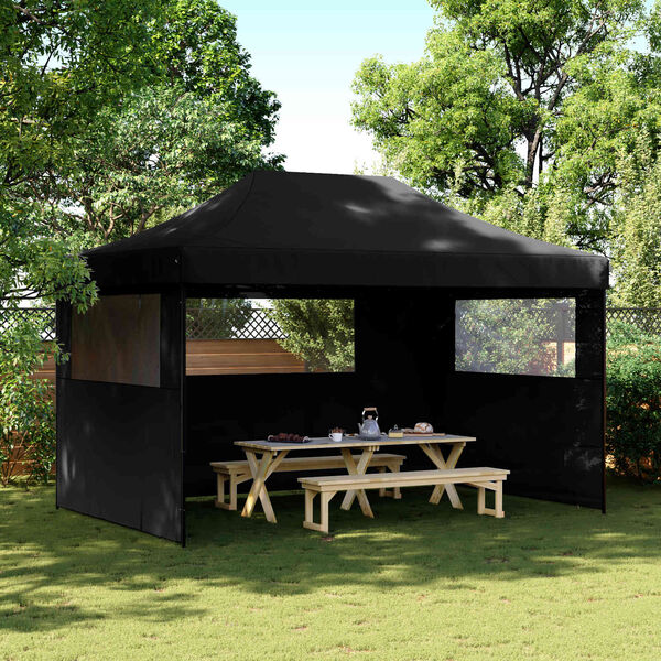 vidaXL Tenda Party Nero 292 x 440 x 315 cm Tessuto Oxford