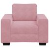 vidaXL Divano Sedia Rosa 100x77x82 cm Velluto