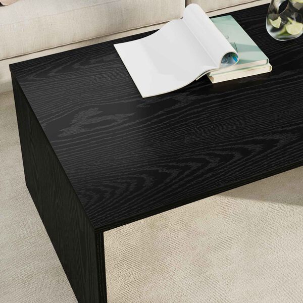 vidaXL Tavolino da salotto Rovere Nero 95 x 50 x 34 cm
