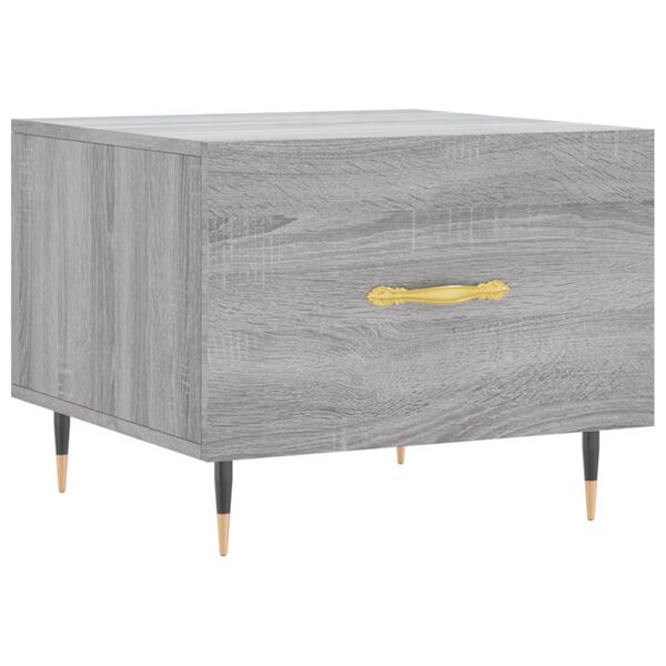 vidaXL Tavolino da Salotto Grigio Sonoma 50x50x40 cm Legno Multistrato