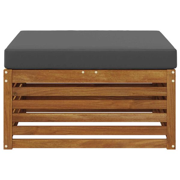 vidaXL Poggiapiedi da Esterno Legno di Acacia Massello Naturale