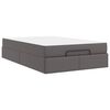 vidaXL Struttura letto con materasso con materasso 2 pcs Grigio PVC